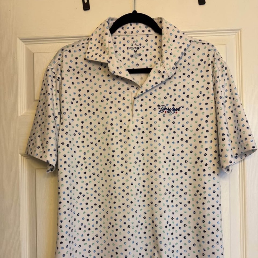Rhoback paw print polo